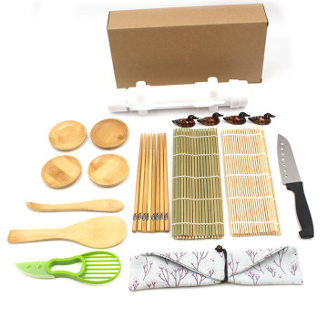 Sushi Making Kit, Amazon Choice All In One Sushi Bazooka Maker mit Bambusmatten, Stäbchen, Avocadoschneider